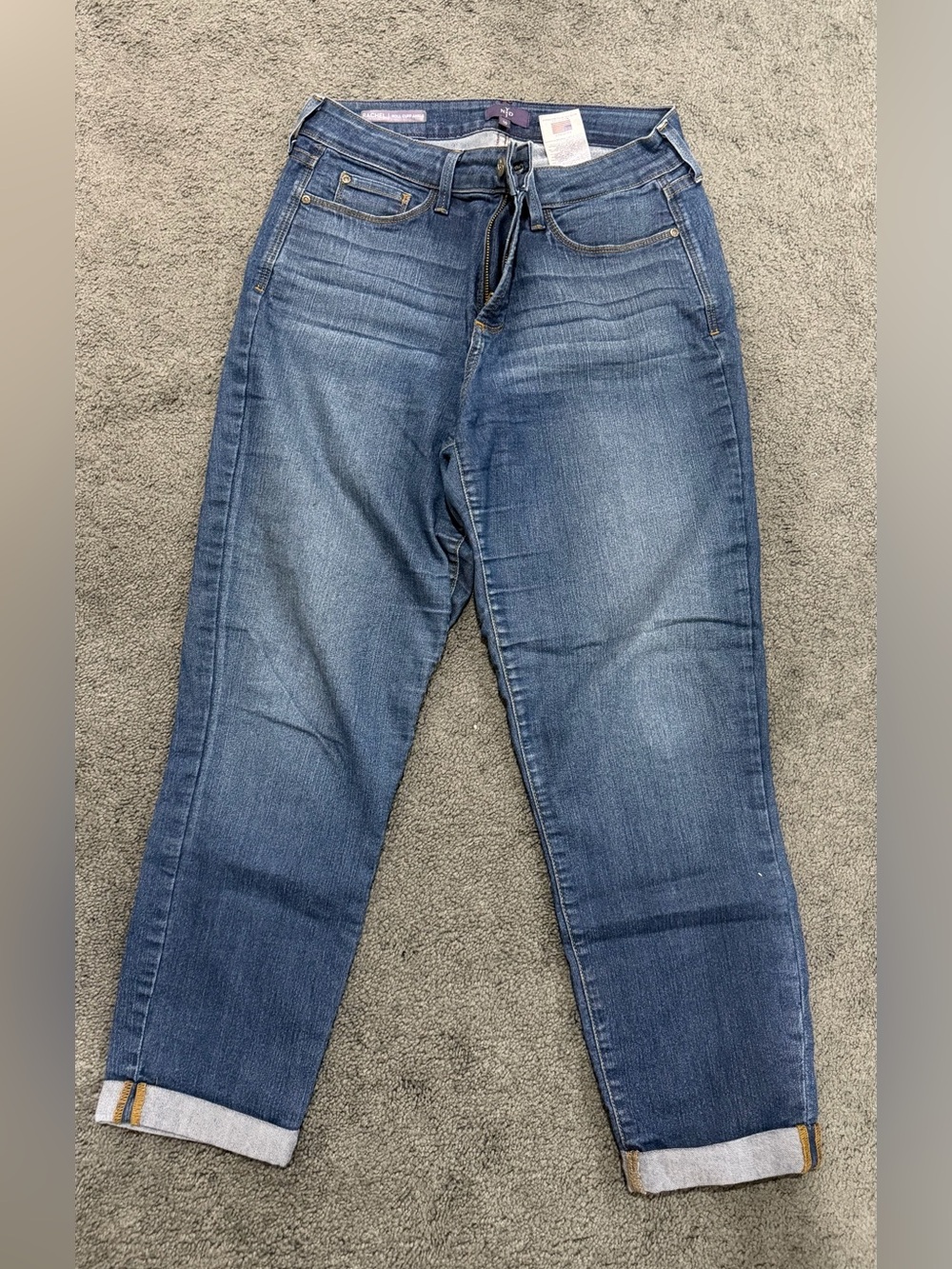 NYDJ Boyfriend Jeans in Medium Blue Wash